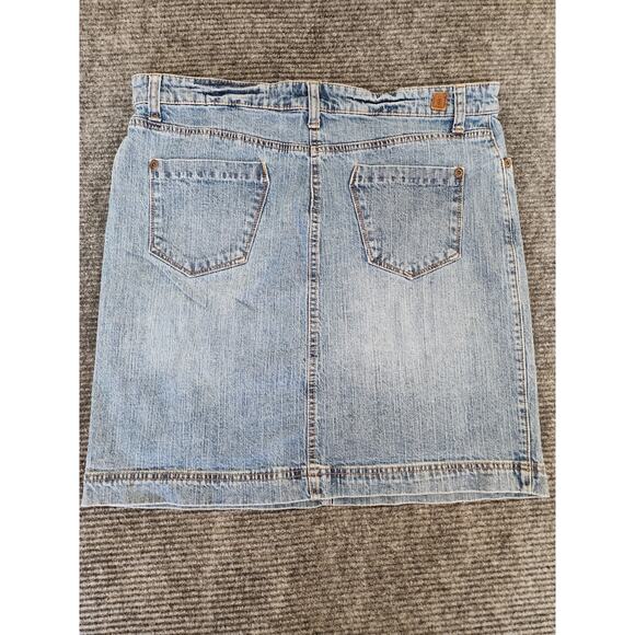 Izod Womens Denim Blue Jean Skirt Size 12 Pockets Pencil - Picture 7 of 7